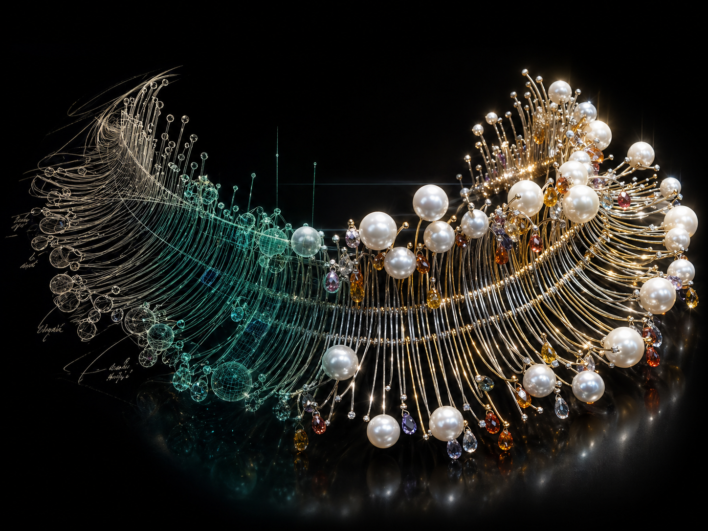 Design Classique 3D jewellery render — from sketch to masterpiece